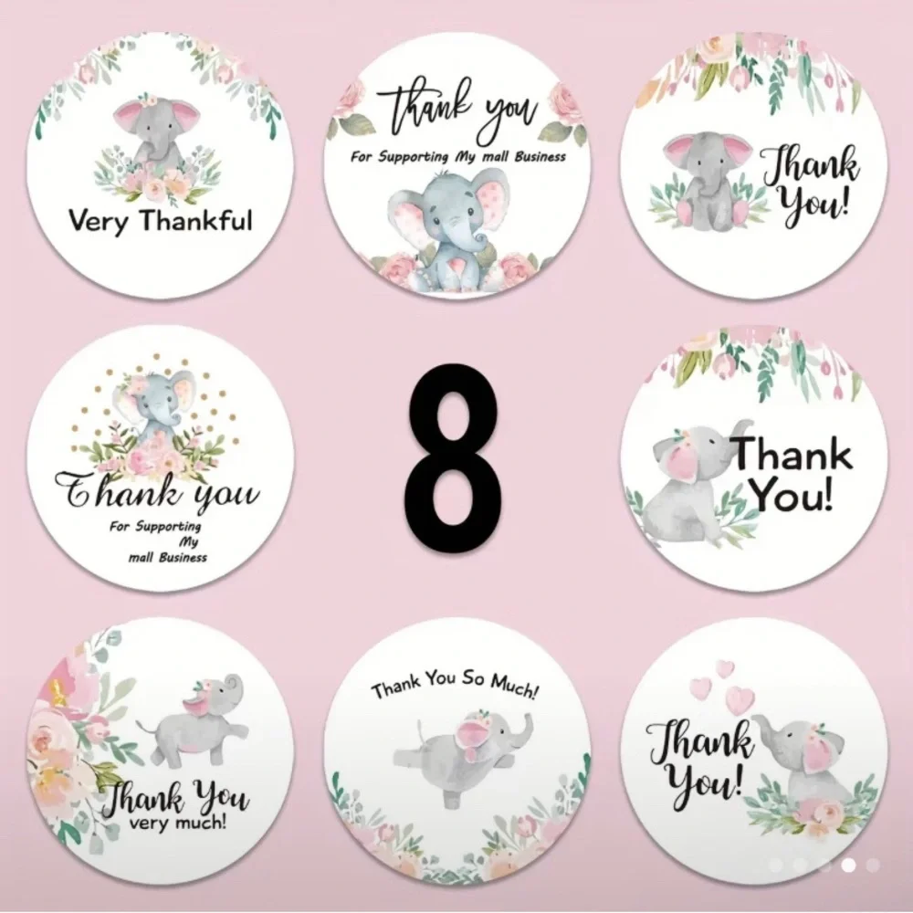 500pc/roll‎ sealing stickers